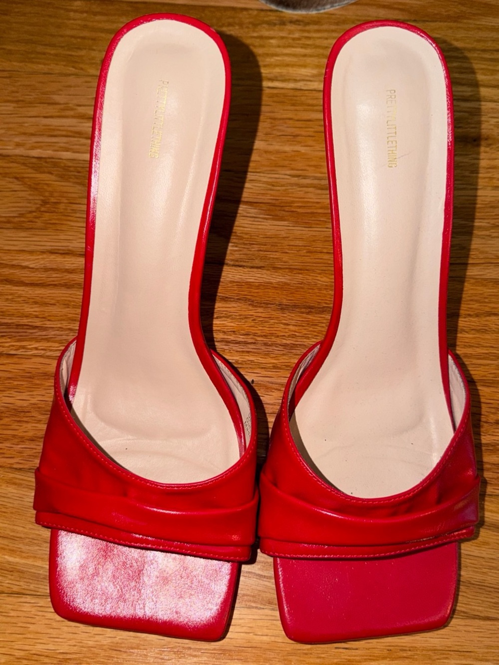 PrettyLittleThing Red Kitten Heels